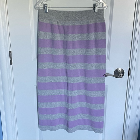 Daily Practice by Anthropologie Glens Striped Sweater Midi Skirt XL 2909 - Picture 9 of 15